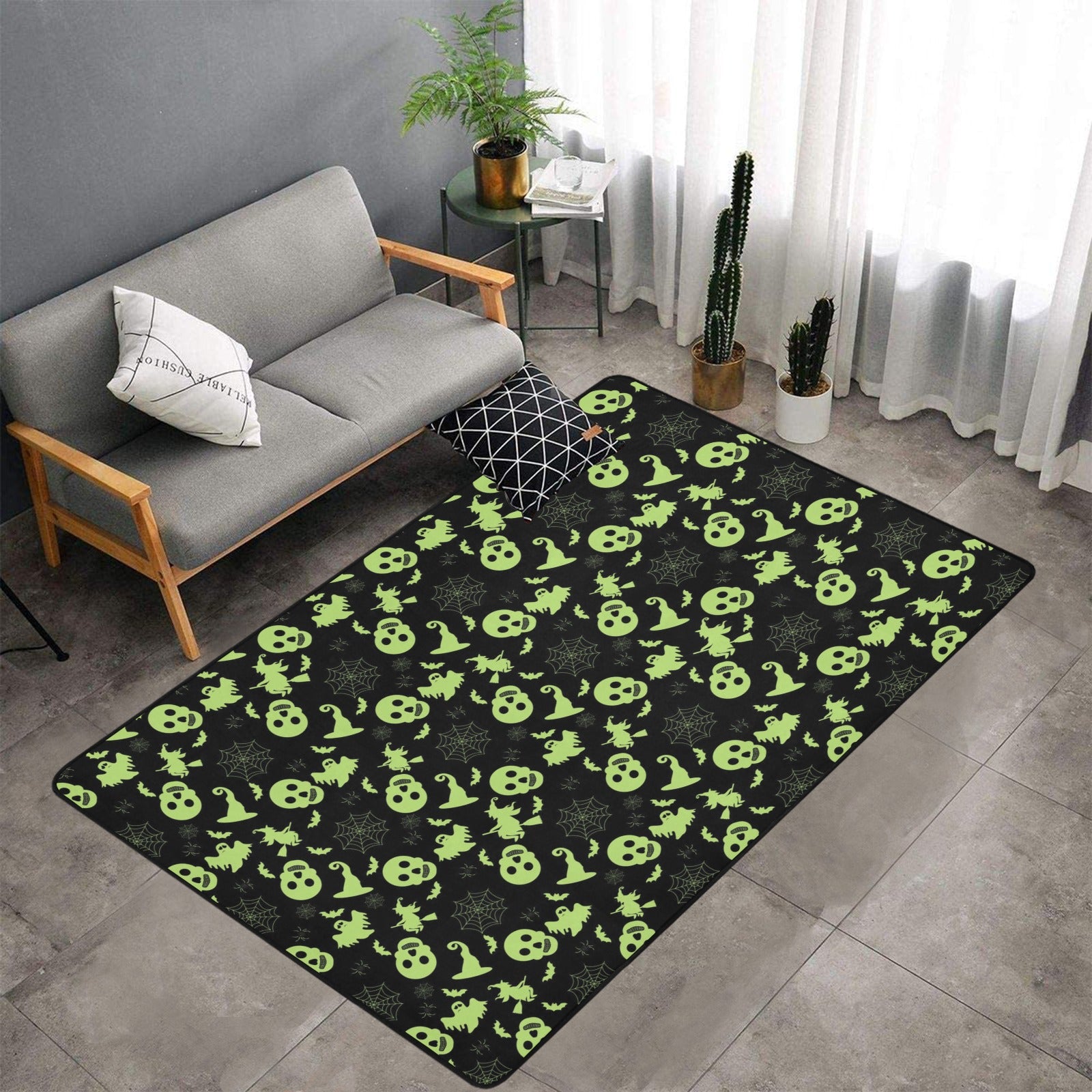 Witch Halloween Print Design Lks306 Area Rug 7’X5′