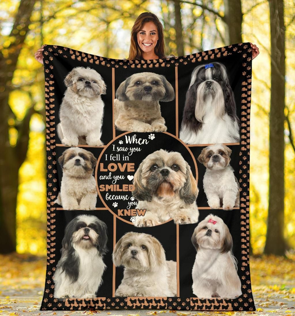 Shih Tzu Blanket – Bl21018, Christmas Gift, Dog Lover Blanket