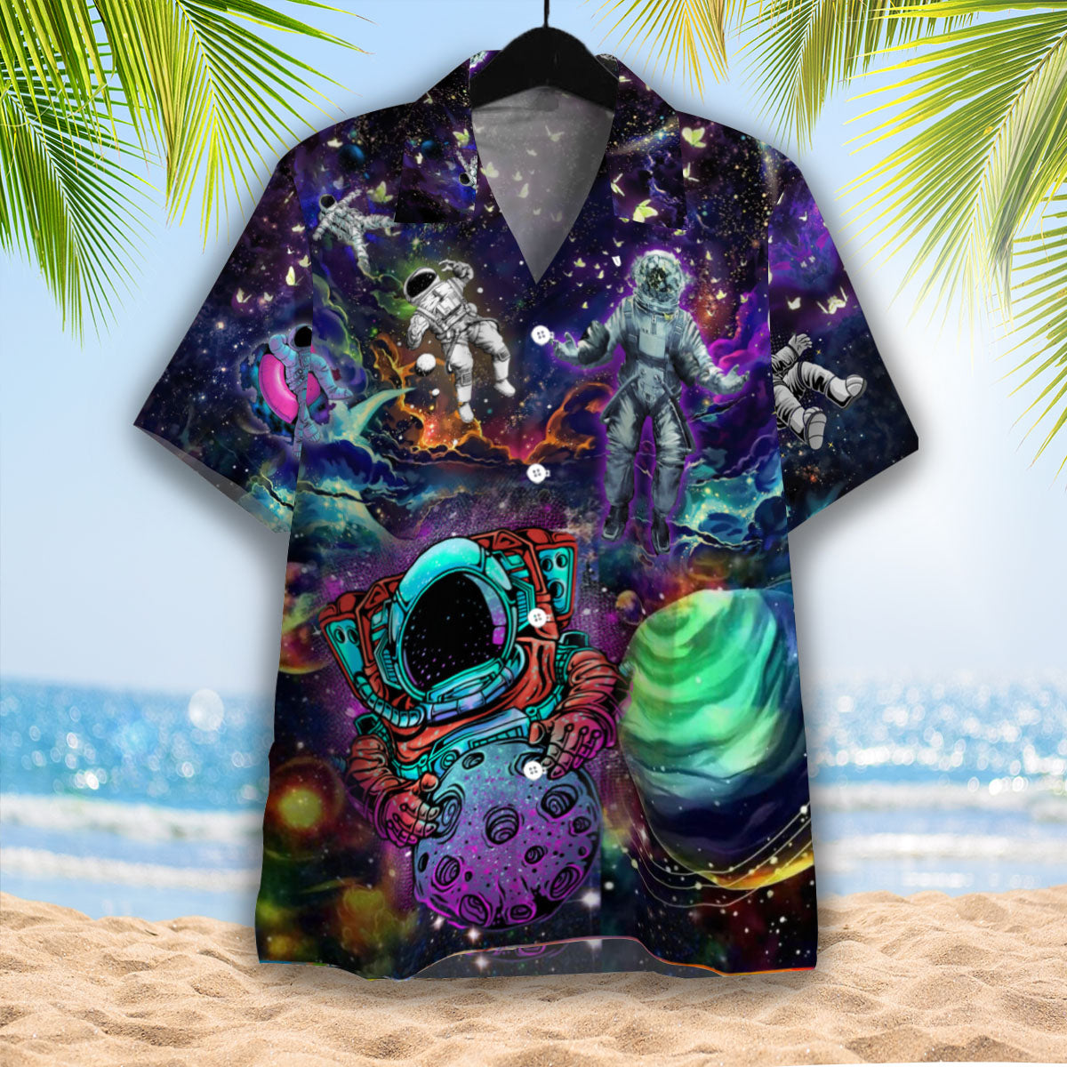 Astronaut In Colorful Universe Hawaii Shirt For Men And Women Ha105204