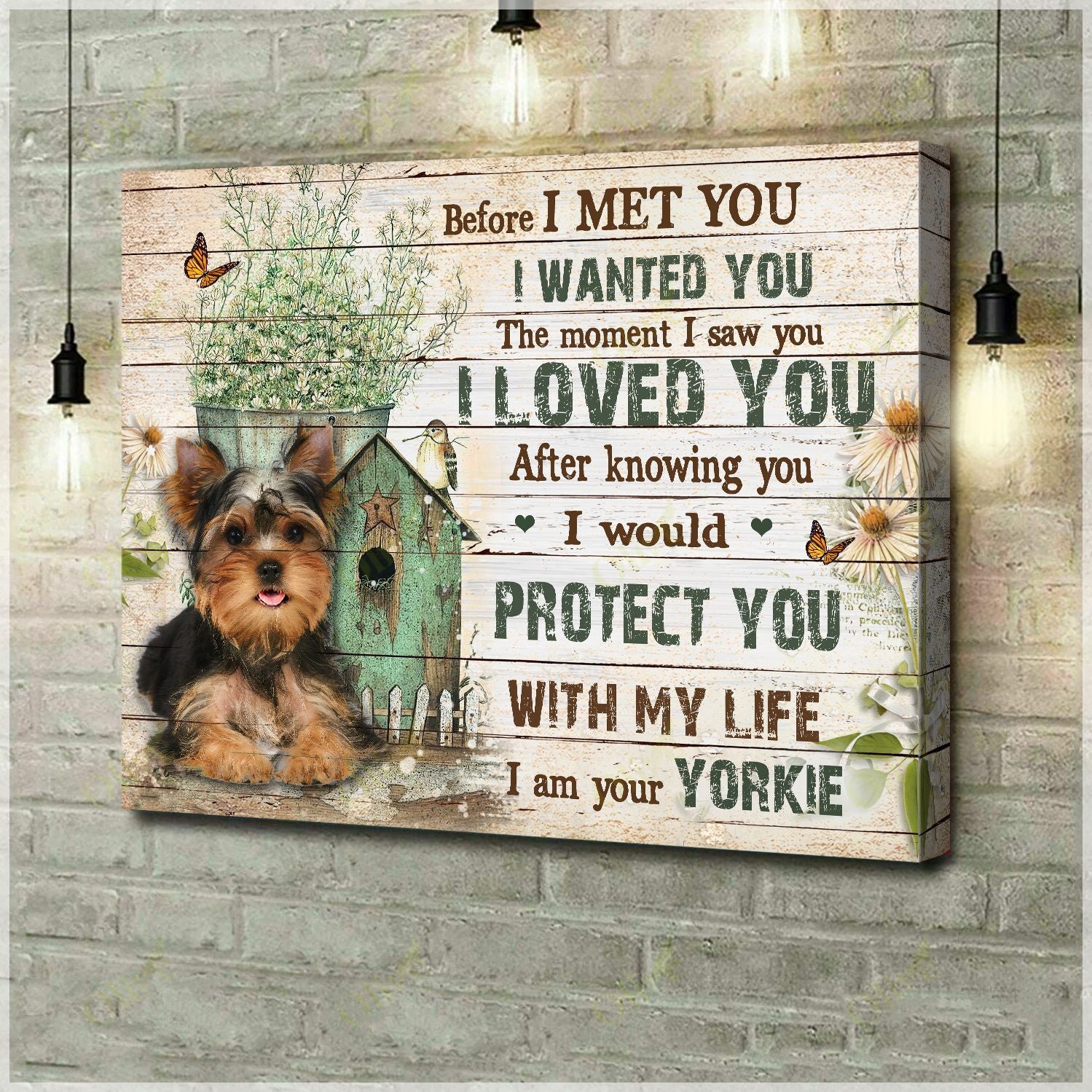 Yorkshire Terrier – Before I Met You Canvas Wall Art Home Decor