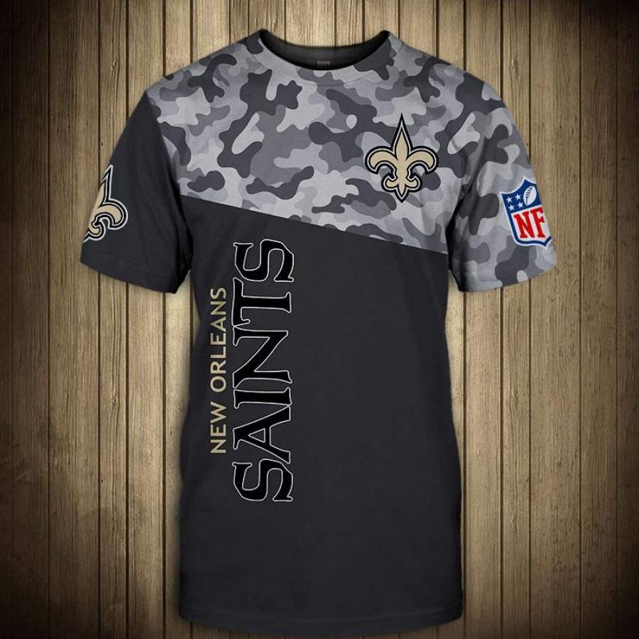 New Orleans Saints Military T T-Shirt 3D All Over Print 3D Short Sleeve