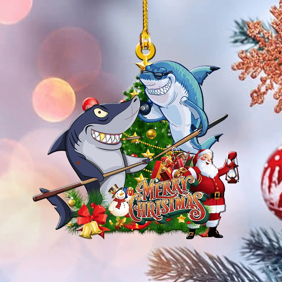 Shark Ornament, Shark Christmas Ornament, Christmas Gift Ornament