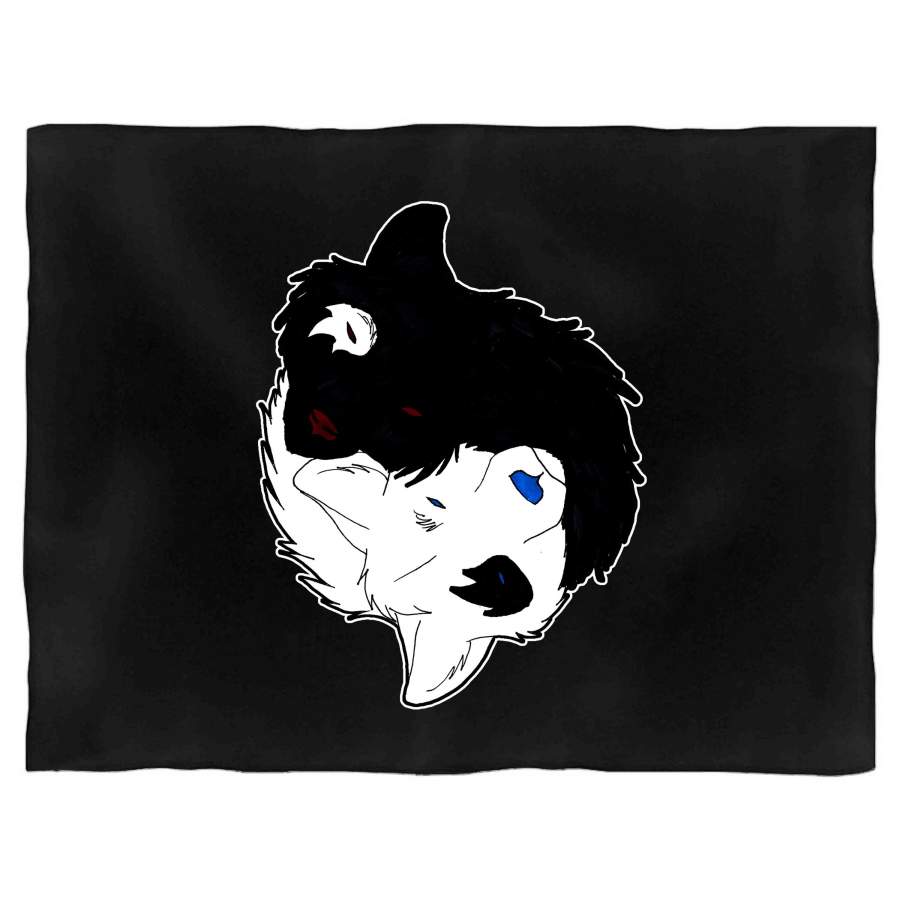 Wolf Quote Native American Spirit Animal Design Two Wolves Black And White Text Blanket