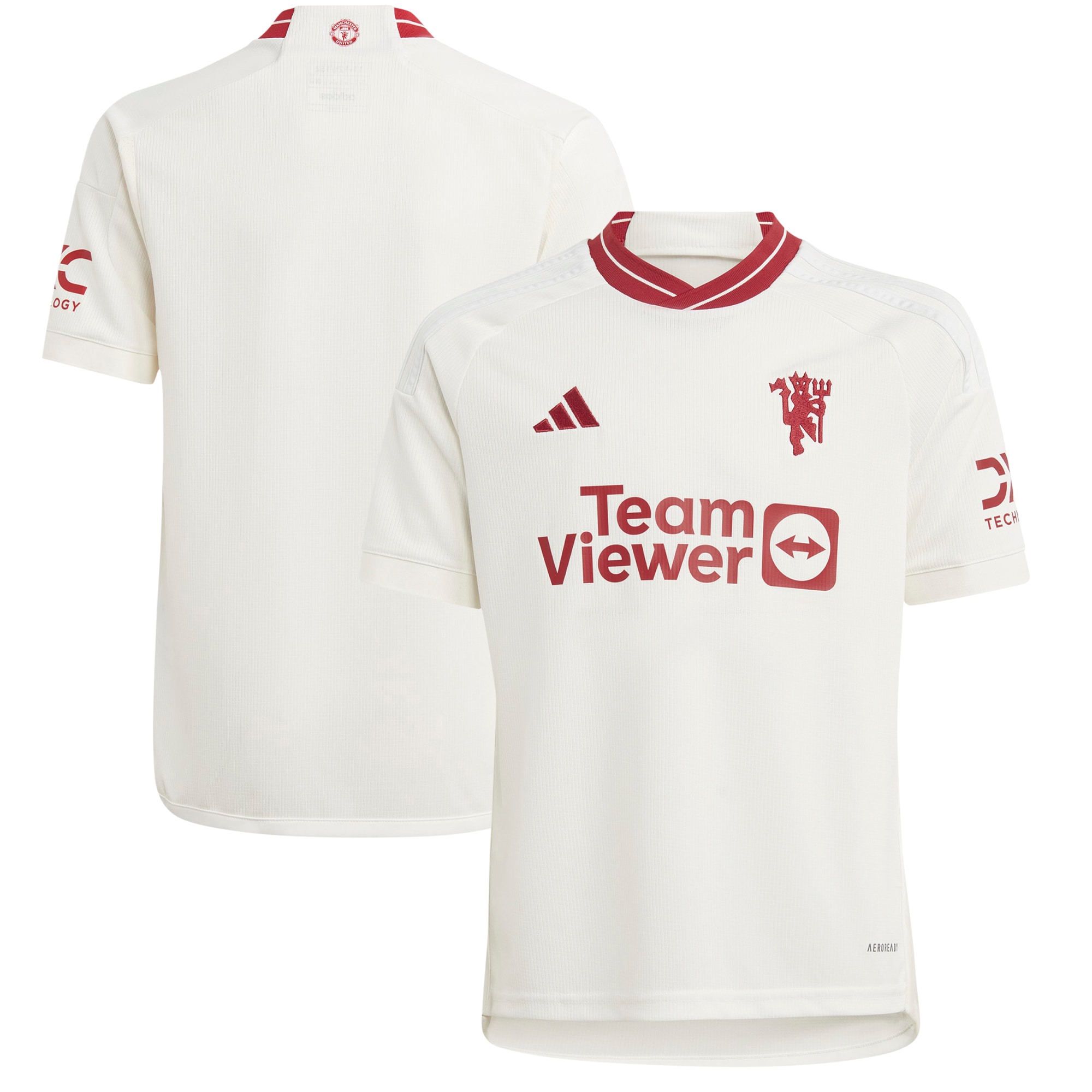 Manchester United Youth 2023/24 Third Replica Jersey – White