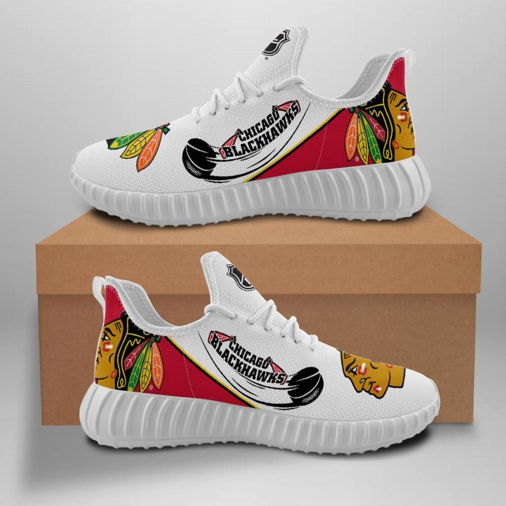 Chicago Blackhawks New Hockey Custom Shoes Sport Sneakers Chicago Blackhawks Yeezy Boost