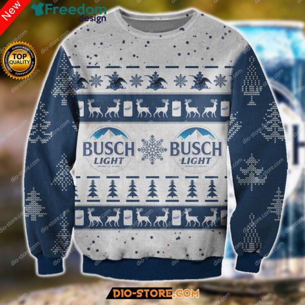 Busch Light All Over Print Christmas Sweater T-Shirt