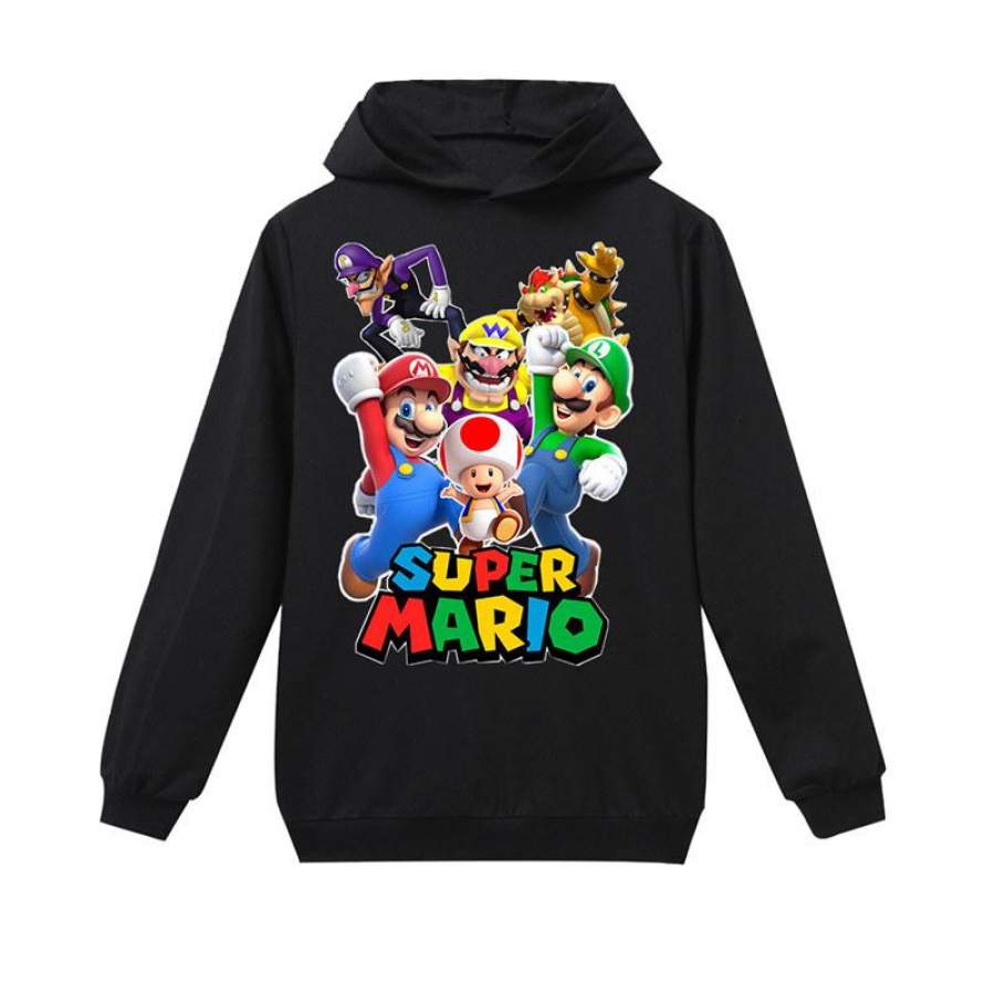 Super Mario Hooded Sweatshirt Kids Pullover Hoodie