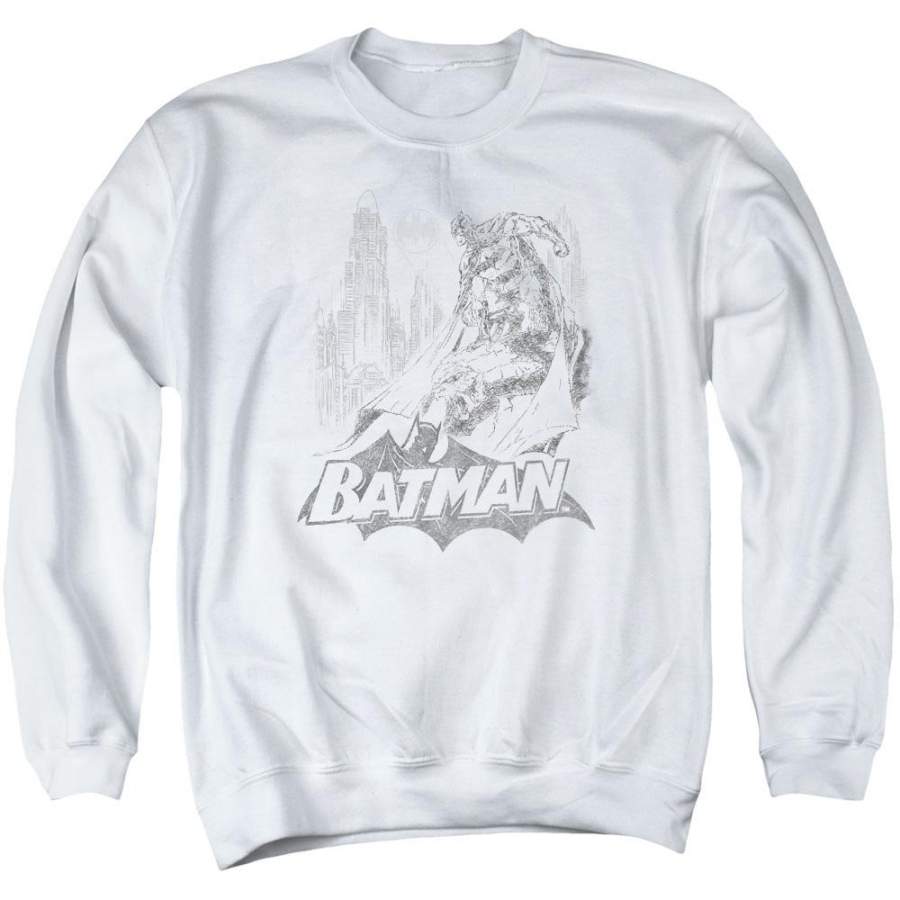 Batman – Bat Sketch Adult Crewneck Sweatshirt