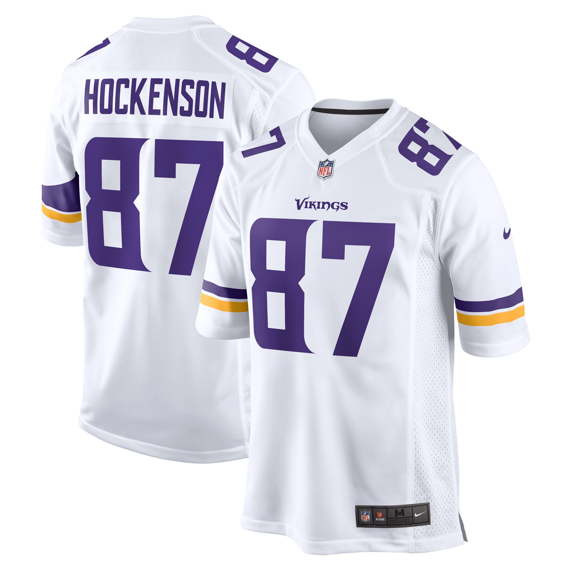 Men’s Minnesota Vikings White Game Player Jersey