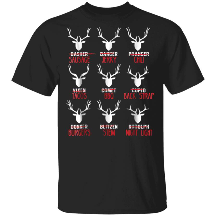 Funny Deer Shirt – Hunters All of Santa’s Reindeer T-Shirt