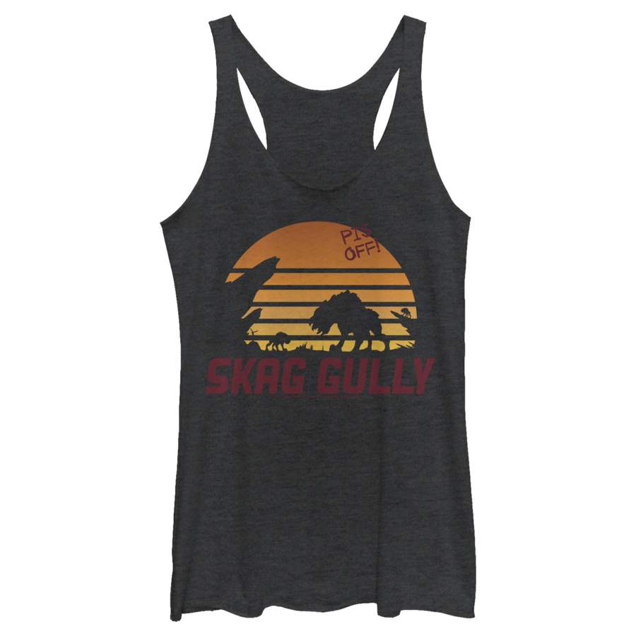 Borderlands 3 Women’s Skag Gully Silhouette  Racerback Tank