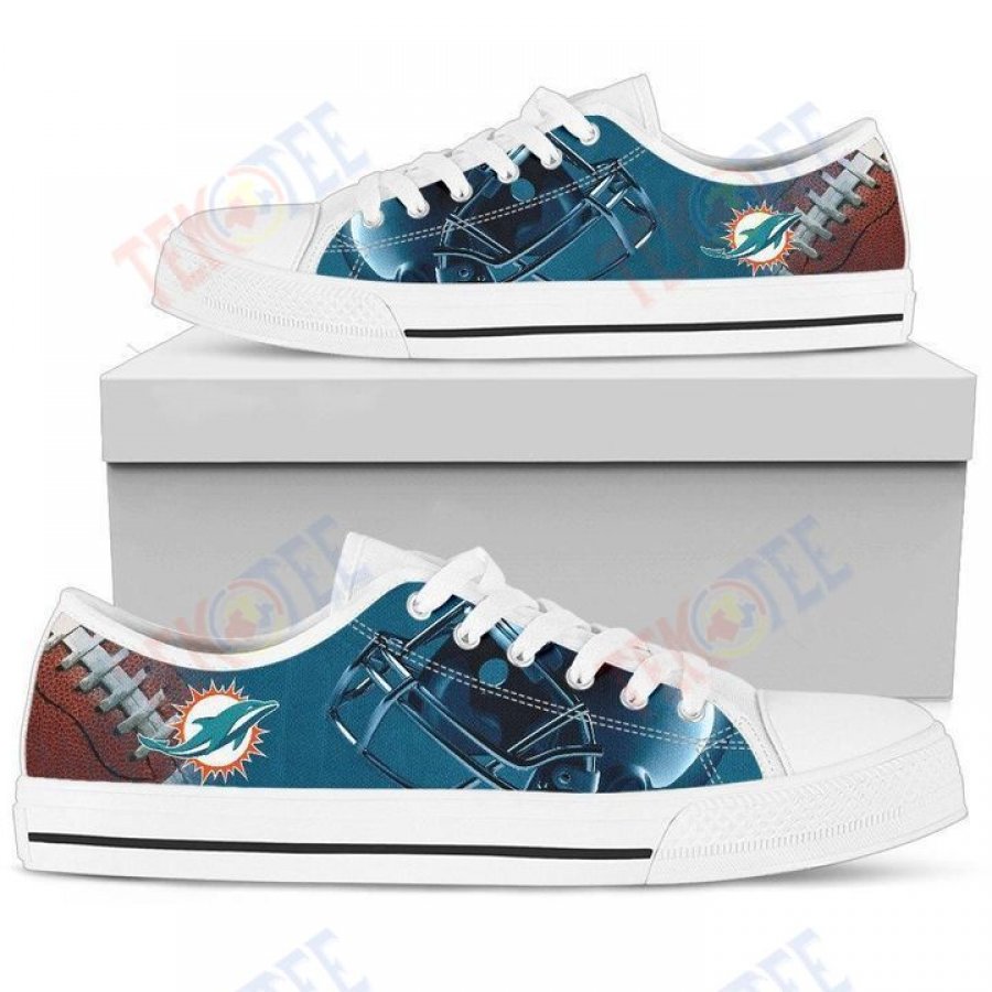 Mens Womens Artistic Scratch Of Miami Dolphins Low Top Shoes Custom Print Footwear Converse Sneakers TMT860