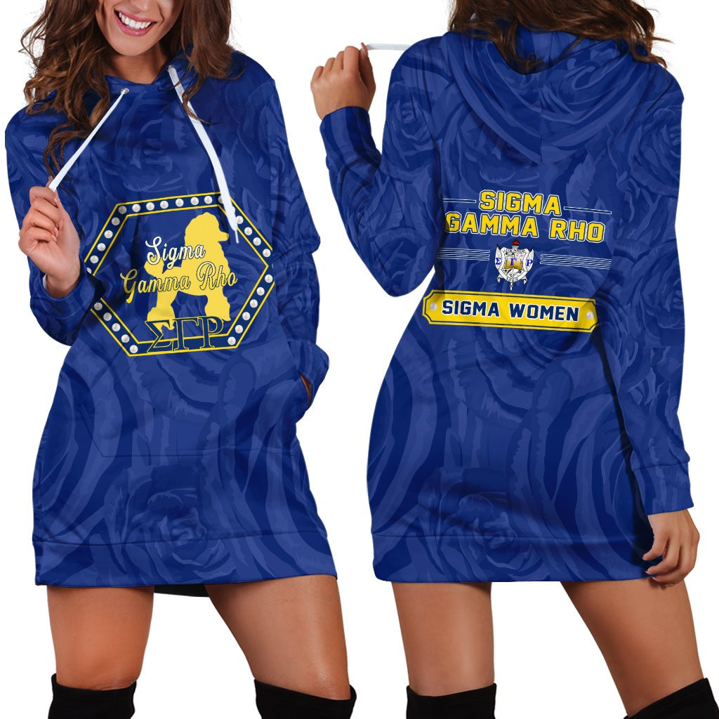 Sorority Dress – Sigma Gamma Rho Rose Peals Hoodie Dress