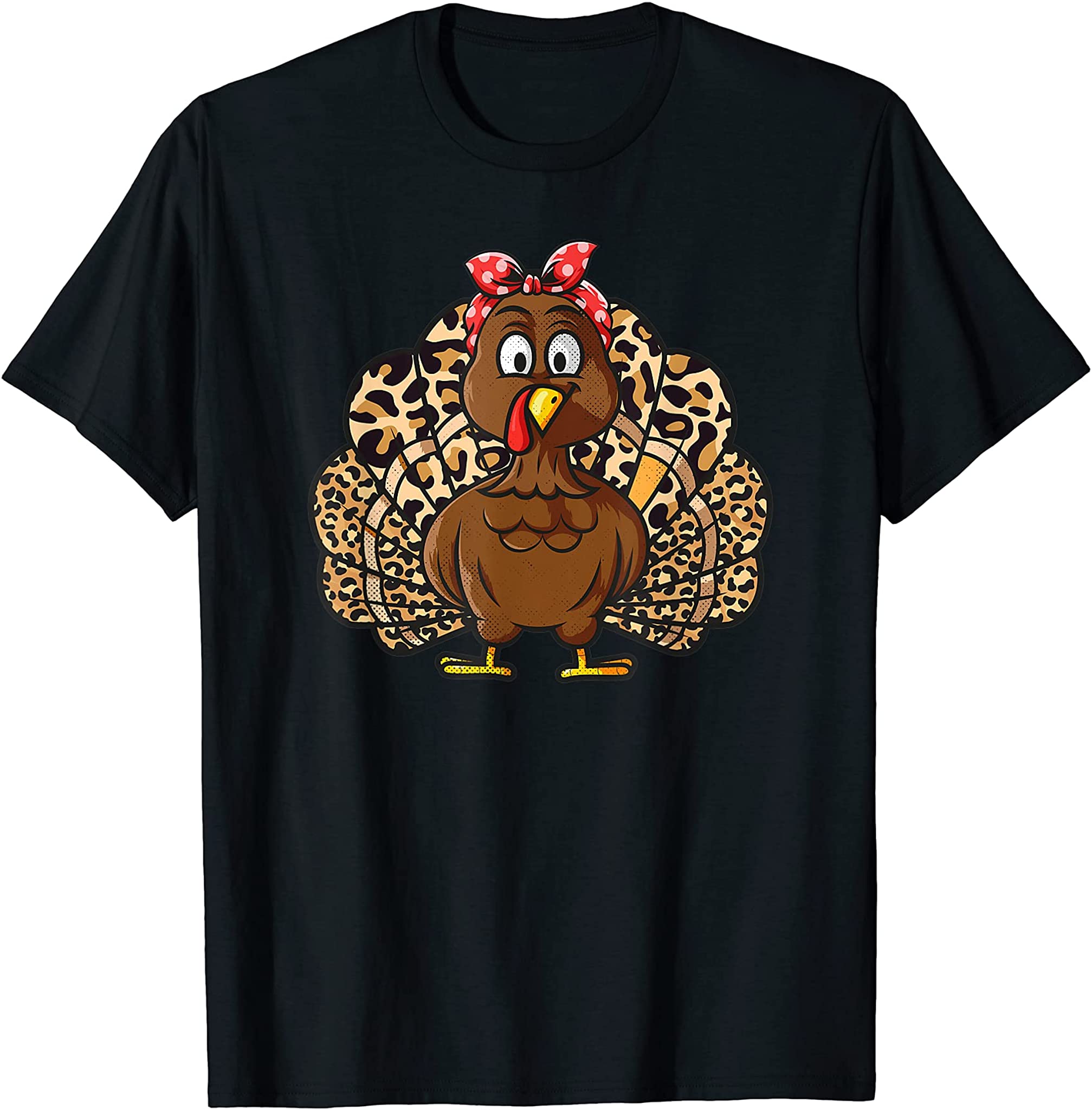 2021 Thanksgiving Leopard Turkey Day Autumn Fall Season T-Shirt