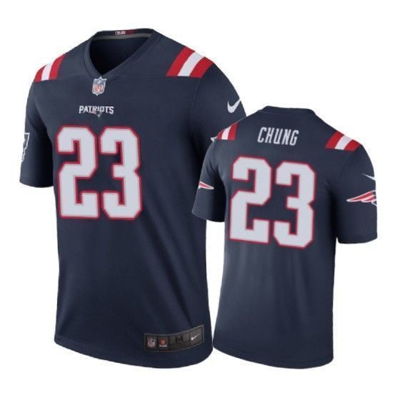 New England Patriots 23 Patrick Chung Color Rush Navy 3D Jersey