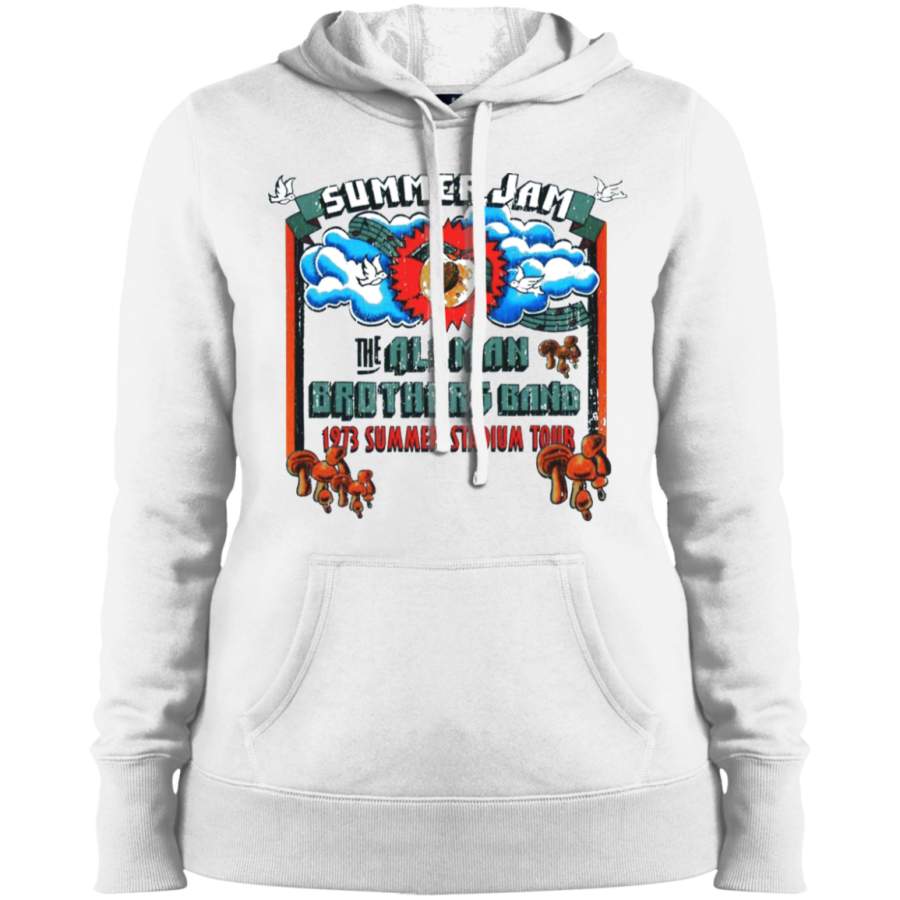 Allman Brothers Summer Jam 1973 Peach Ladies’ Pullover Hoodie