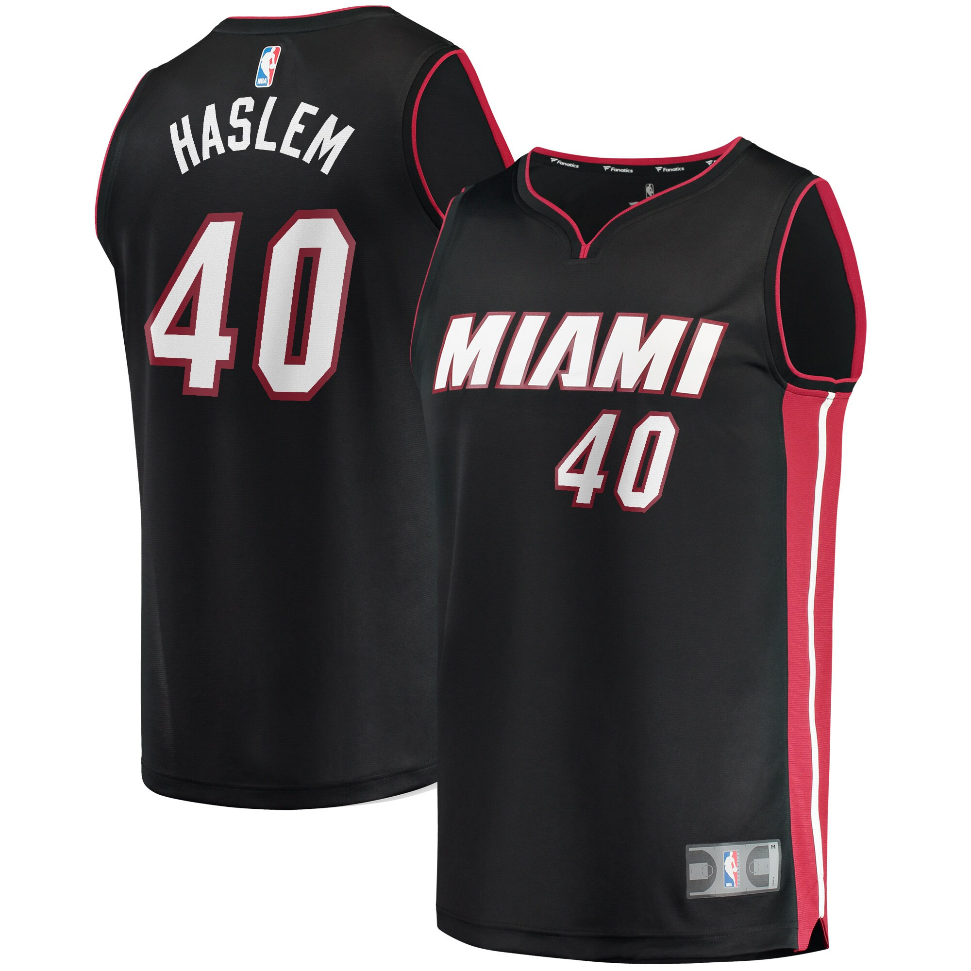 Udonis Haslem Miami Heat Fanatics Branded Fast Break Player Jersey – Icon Edition – Black NBA