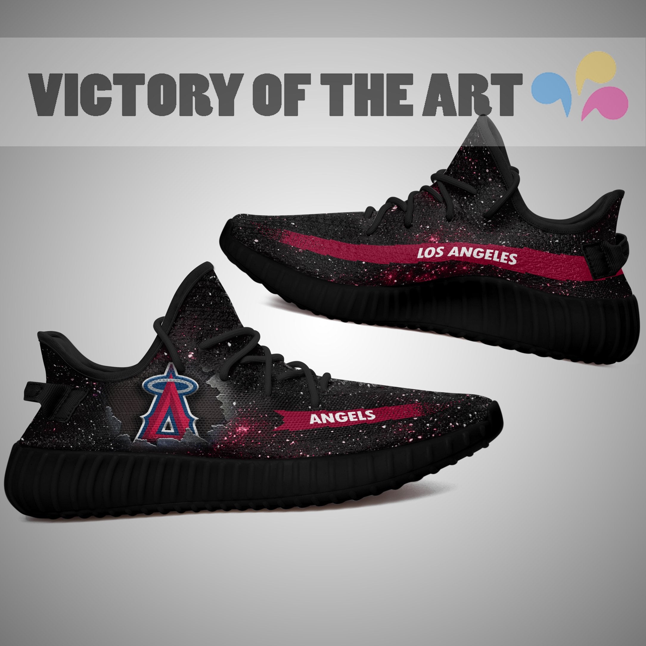 Art Scratch Mystery Los Angeles Angels Yeezy Shoes