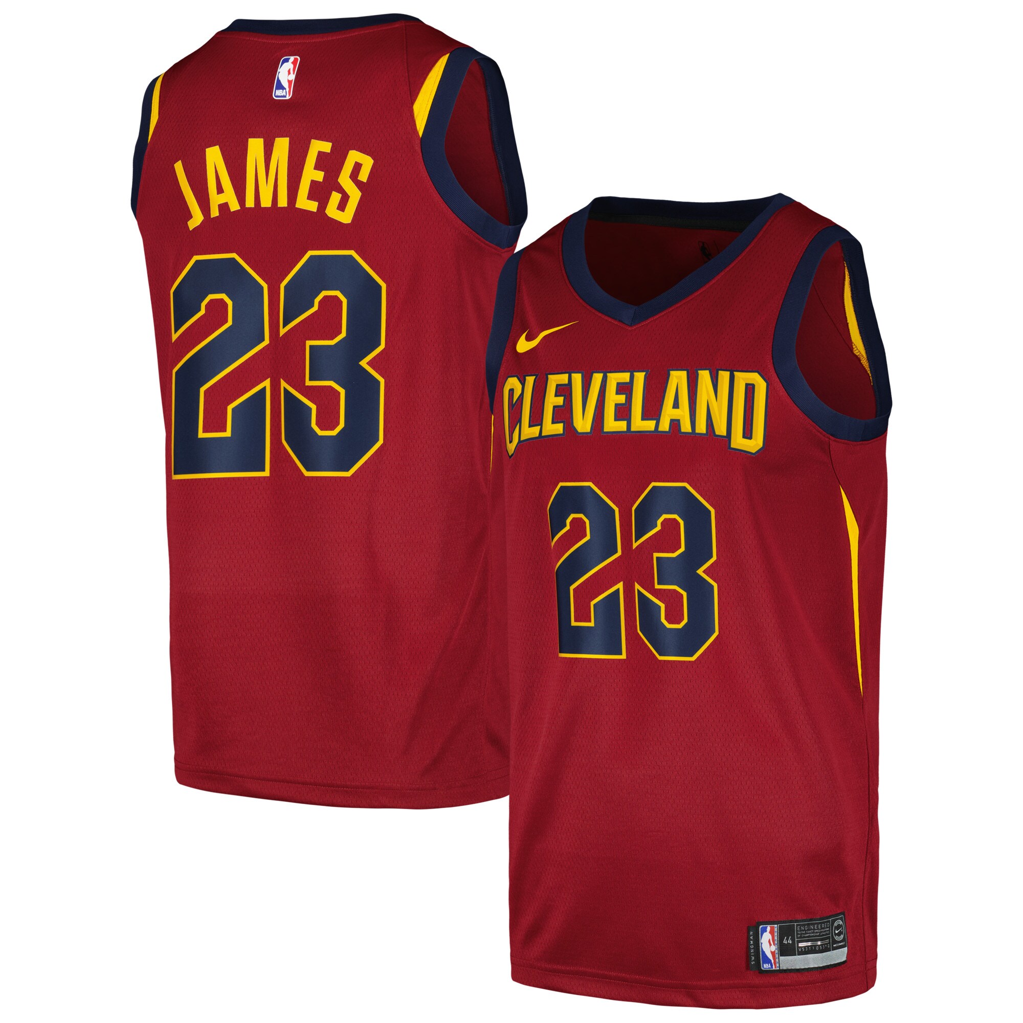 LeBron James Cleveland Cavaliers Swingman Player Jersey – Icon Edition – Wine