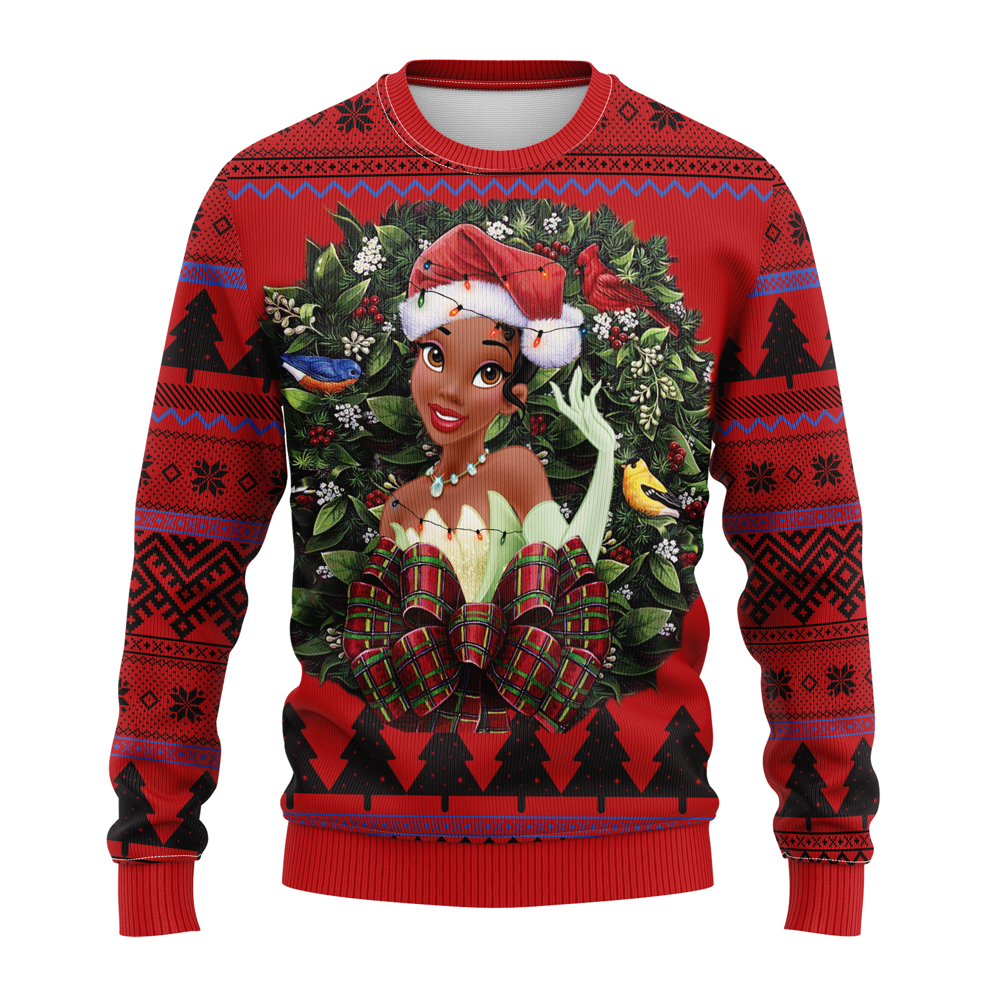 Tiana Princess Noel Mc Ugly Christmas Sweater Thanksgiving Gift