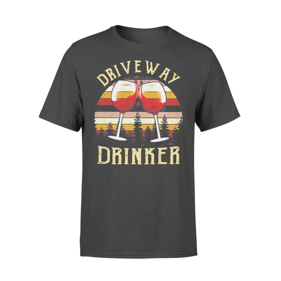 Vintage Wine Driveway Drinker T-shirt