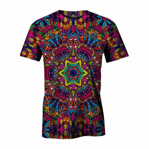 Hippie Psychedelic Art 3D All Over Printed Shirts For Men And Women, Gift For Hippie Lover, Hippie Soul