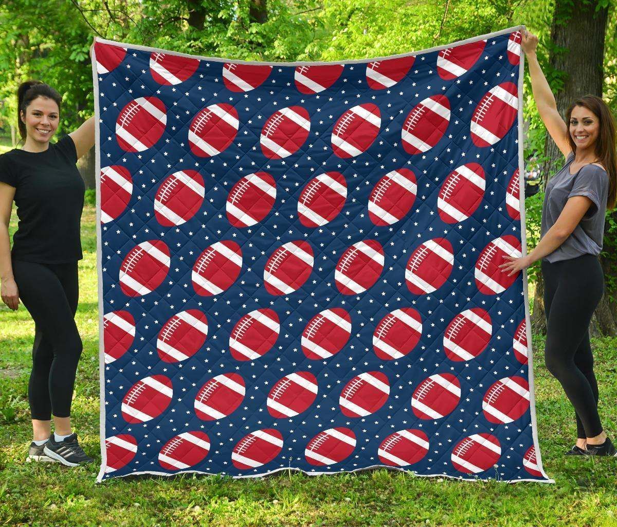 American Football Rugby Ball 6 Dhcdhc Ld2410 Quilt Blanket