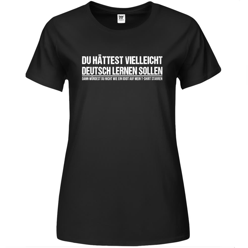 Funny German Speaker Shirt Deutschland Quote Gift Premium Womens T Shirts