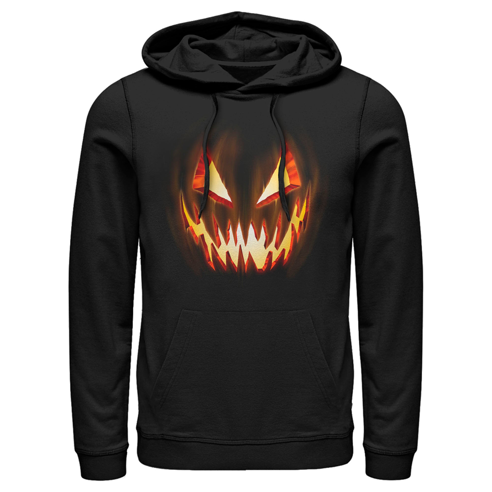 Lost Gods Men’S Evil Pumpkin Face  Pull Over Hoodie