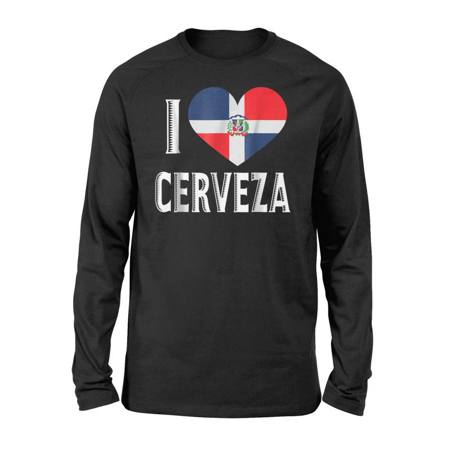 Cerveza Dominican Republic Beer I Love Heart Lover Long Sleeve T-Shirt