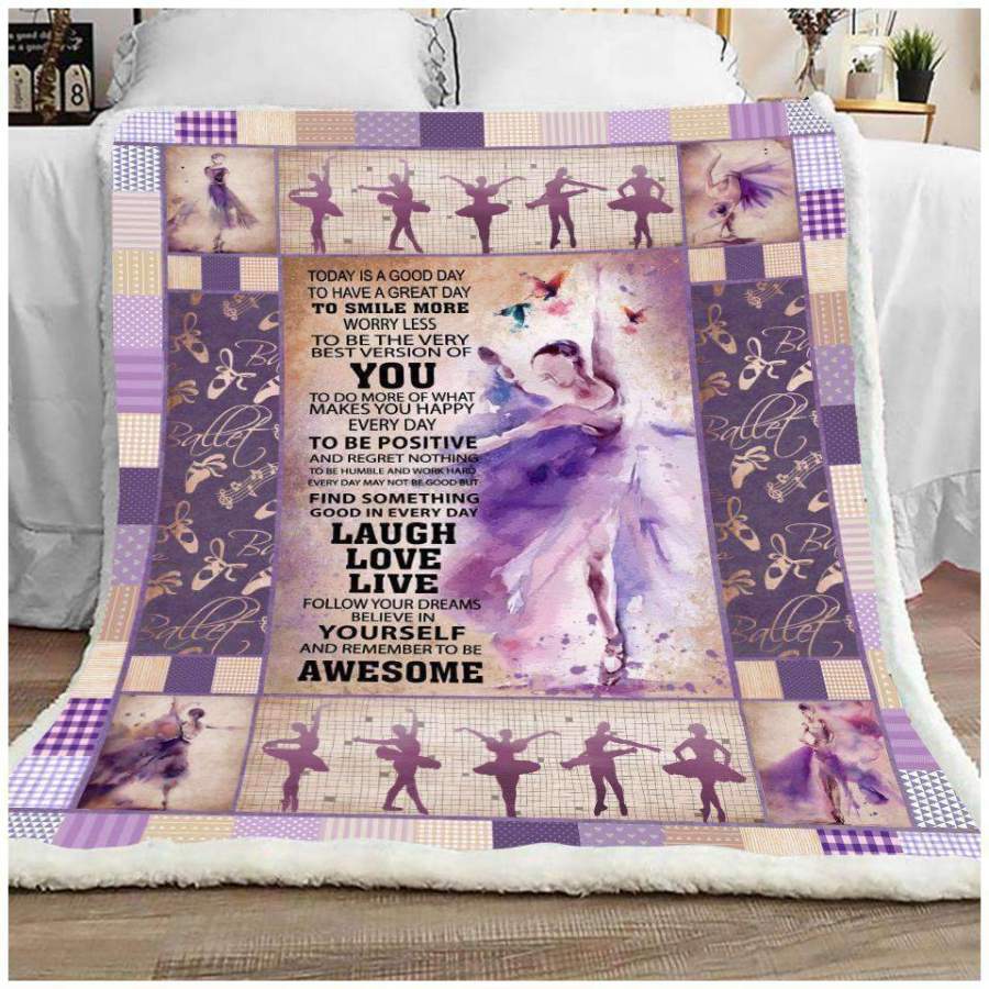 Follow Your Dreams Blanket Gift For Ballet-Dancer