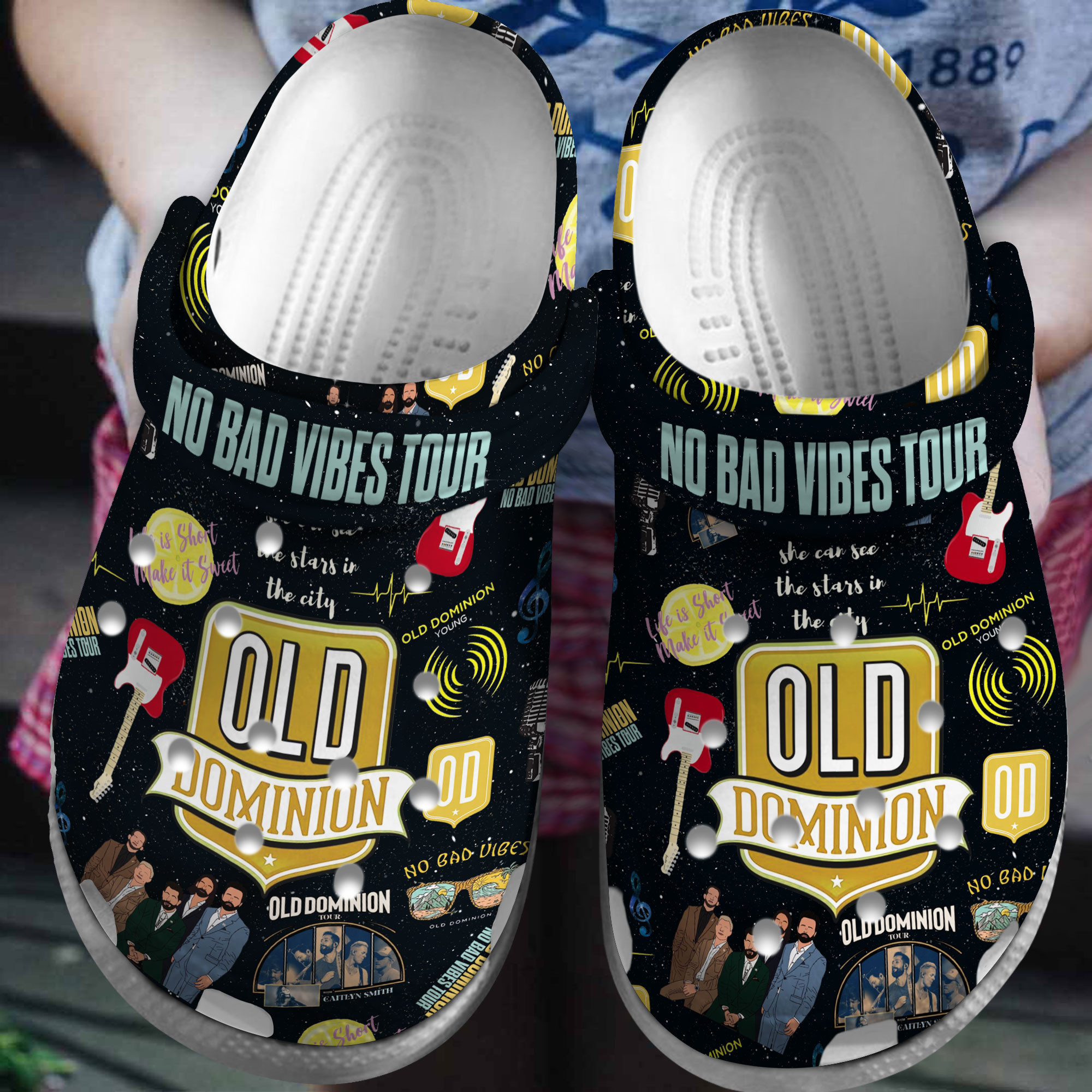 Premium Old Dominion Music Crocs Crocband Clogs Shoes Comfortable For Men Women and Kids 2