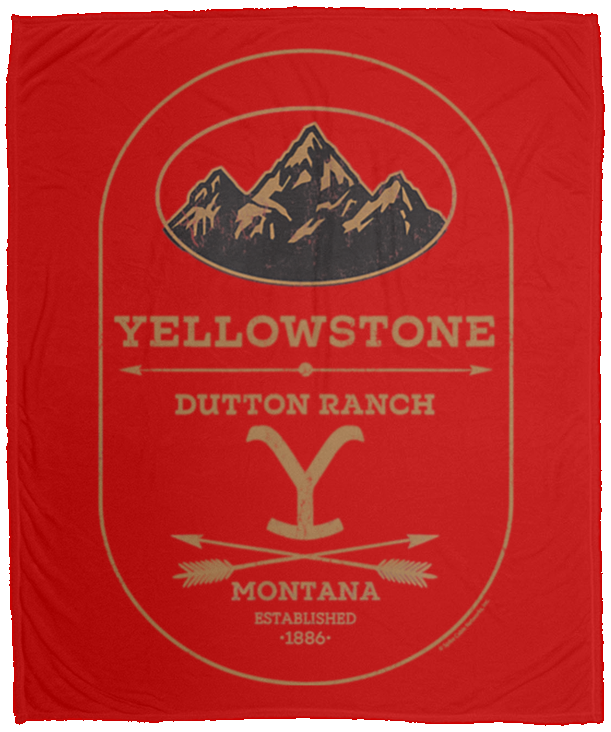 Yellowstone Dutton Ranch Label Fleece Blanket – Cotenis