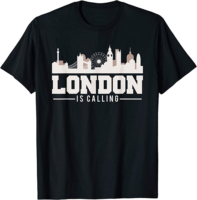 Vintage London Is Calling Skyline UK Vacation T-Shirt