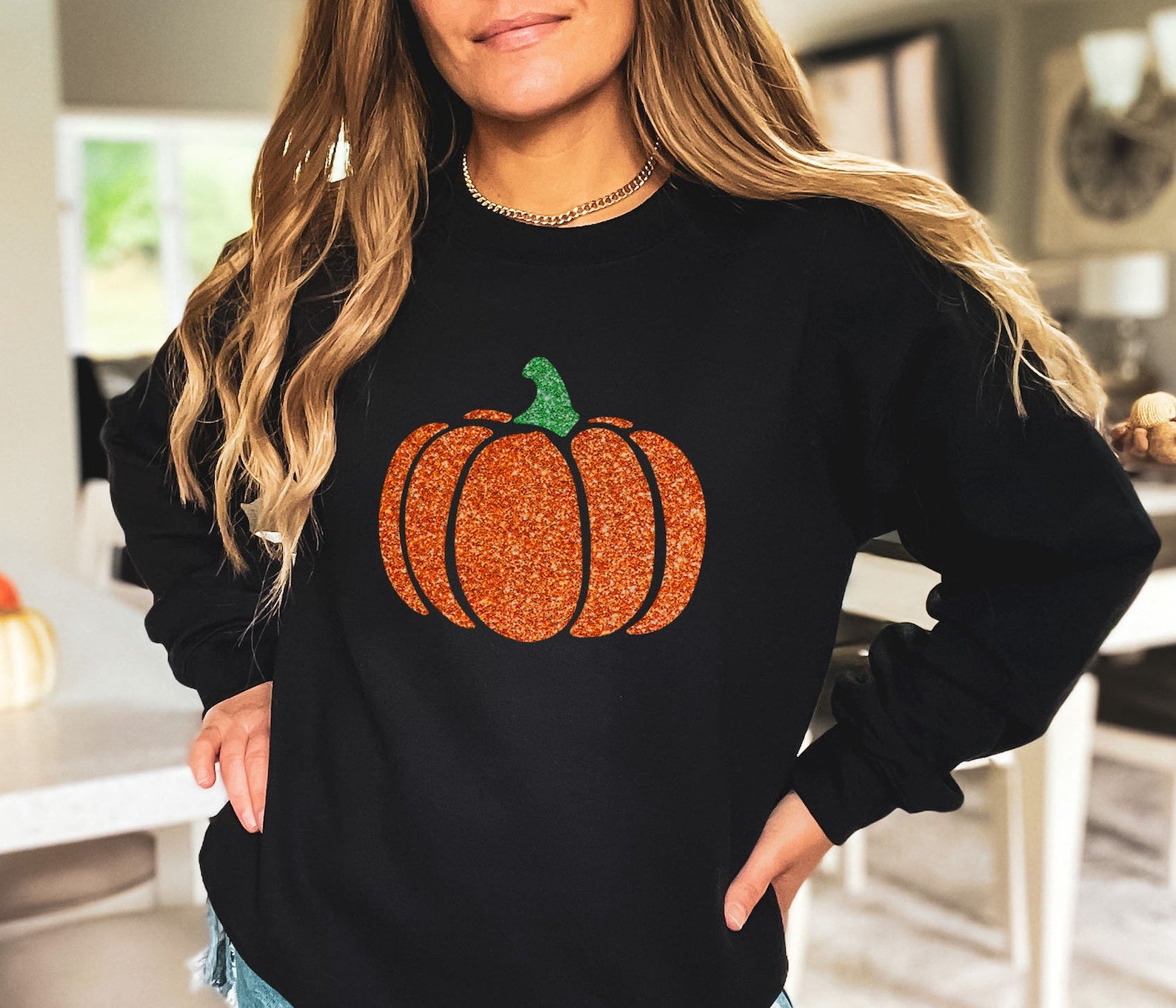 Halloween Pumpkin 2D Crewneck Sweatshirt All Over Print Sweatshirt For Women Sweatshirt For Men