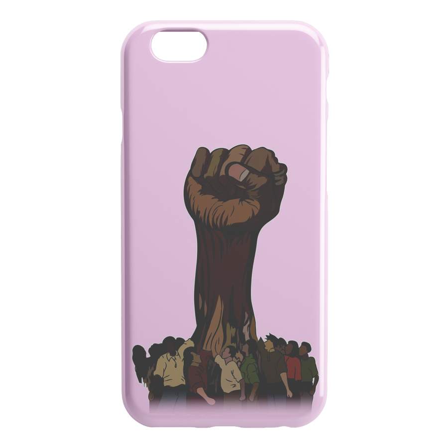 African American Black Girl Africa Melanin Strong Hand Black History Month iPhone Case