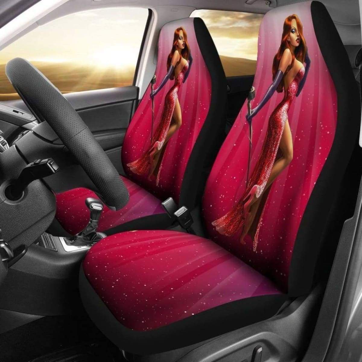 Jessica Rabbit Car Seat Covers Universal Fit 051012