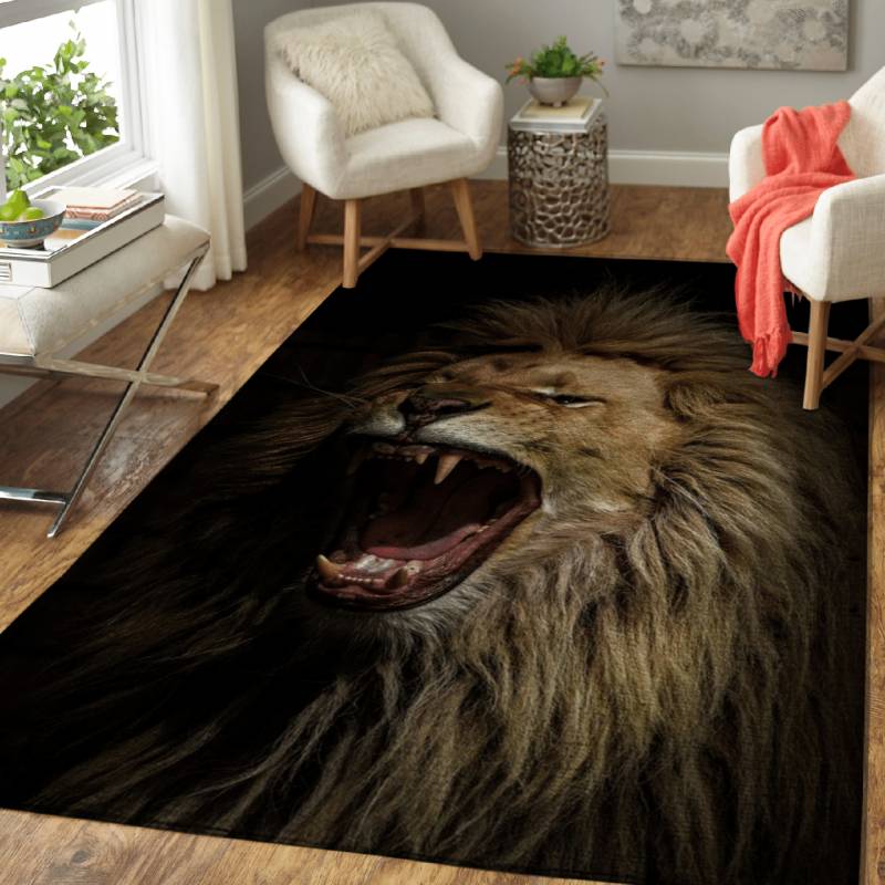 Roaring Lion – Magical Animals Area Rug Carpet