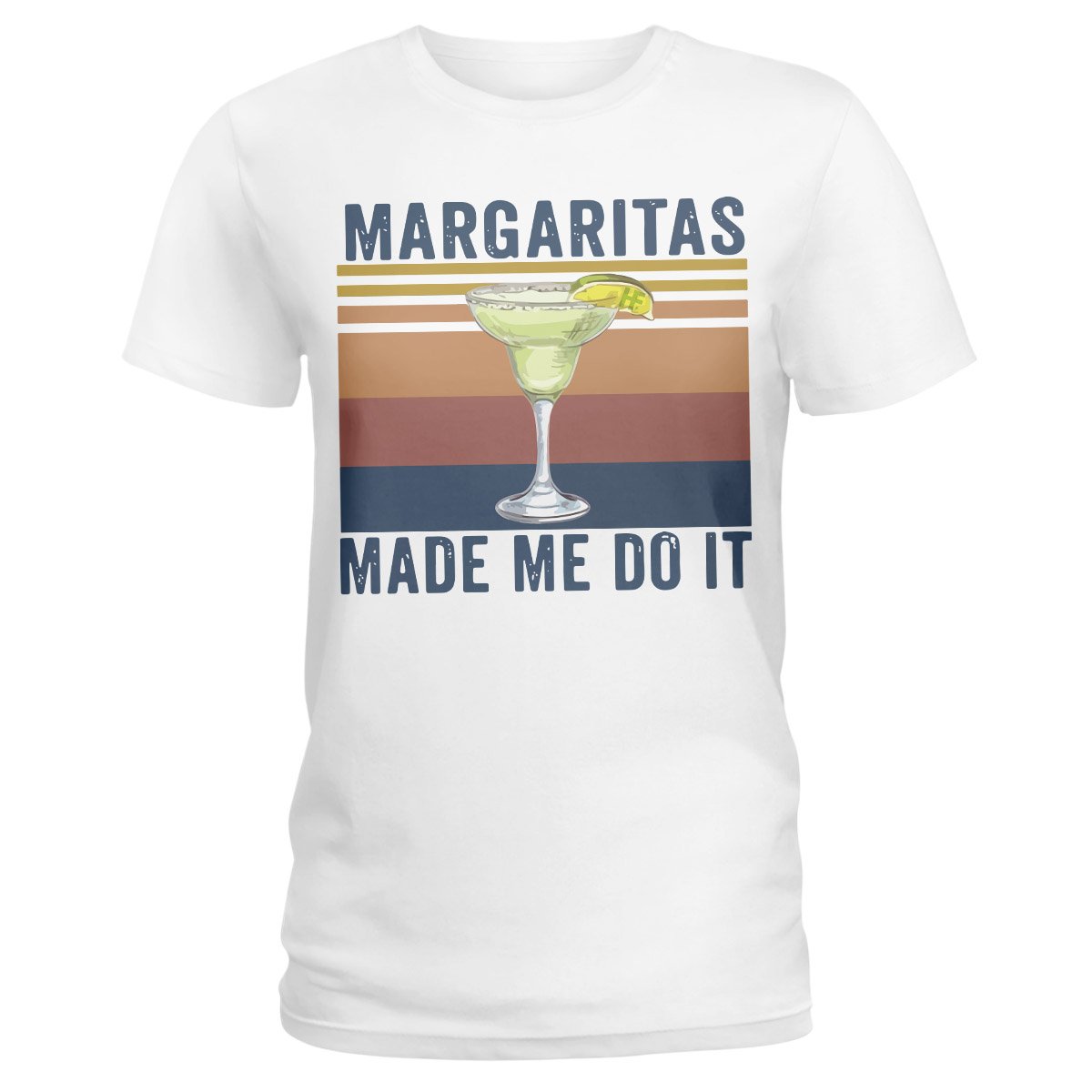 Bartender Margaritas Made Me Do It Ez01 1009 Ladies T-Shirt