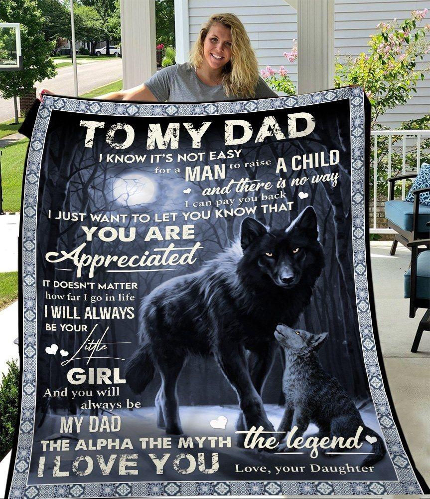 To My Dad Special Gift For Dad Blanket Fathers Day Gifts Gift Dad