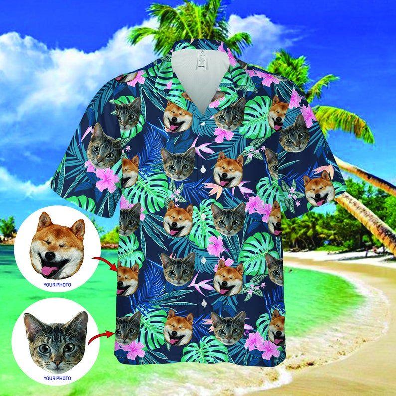 Beach Shirt Felacia [Hawaii Shirt] , Custom Face Zx18200