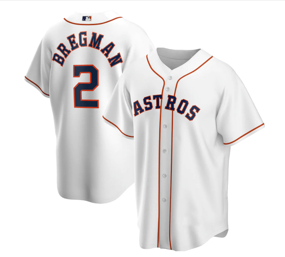 Alex Bregman Houston Astros 2 White All Over Print Baseball Jersey For Fans