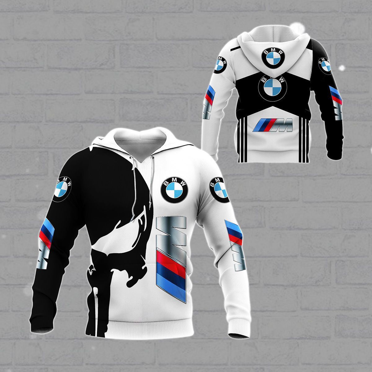 3D All Over Printed Bmw M  Shirts Ver1 (White)