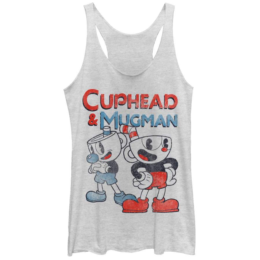 Cuphead Women’s Best Friend Mugman Racerback Tank Top