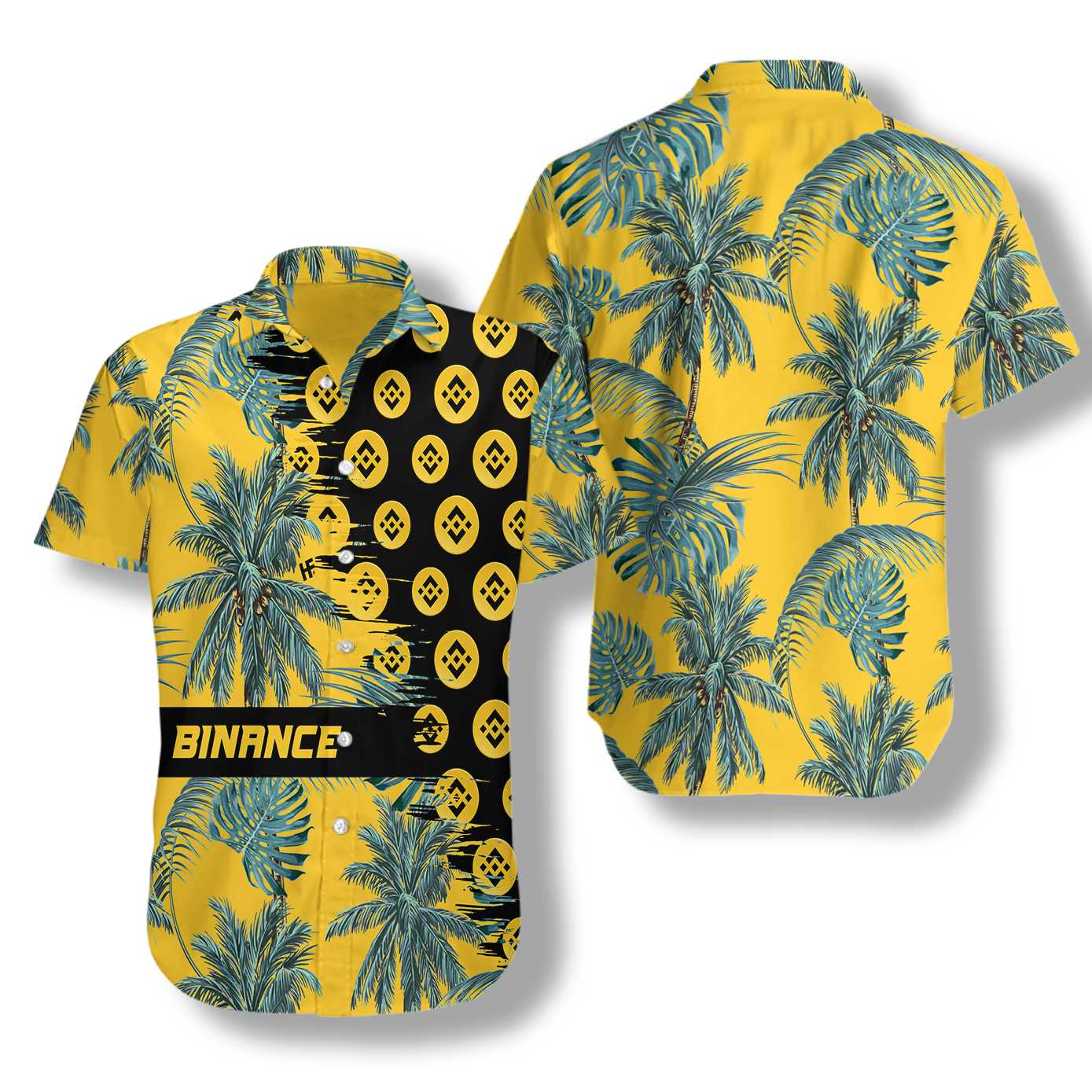 Binance Coin Yellow Hawaii Shirt Ha66164