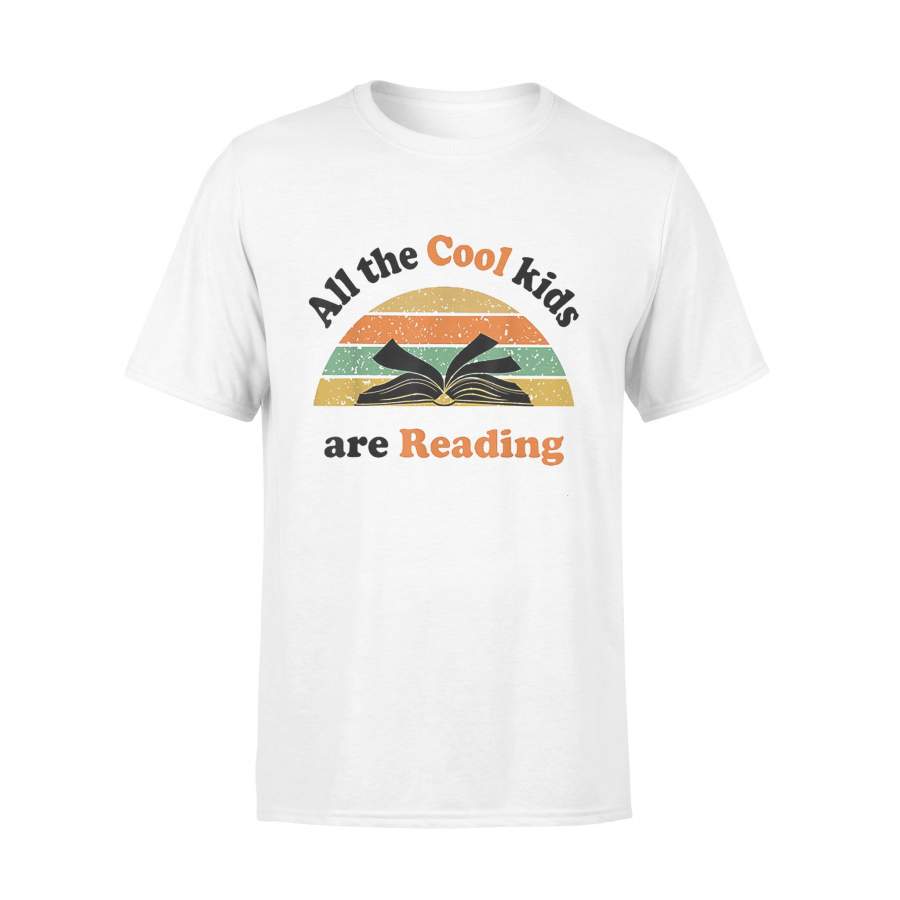 Sunset Tshirt All the Cool Kids are Reading Retro Vintage – Standard T-shirt