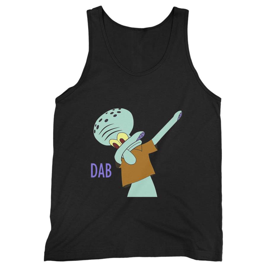 Dabbing Halloween Squidward Man’s Tank Top