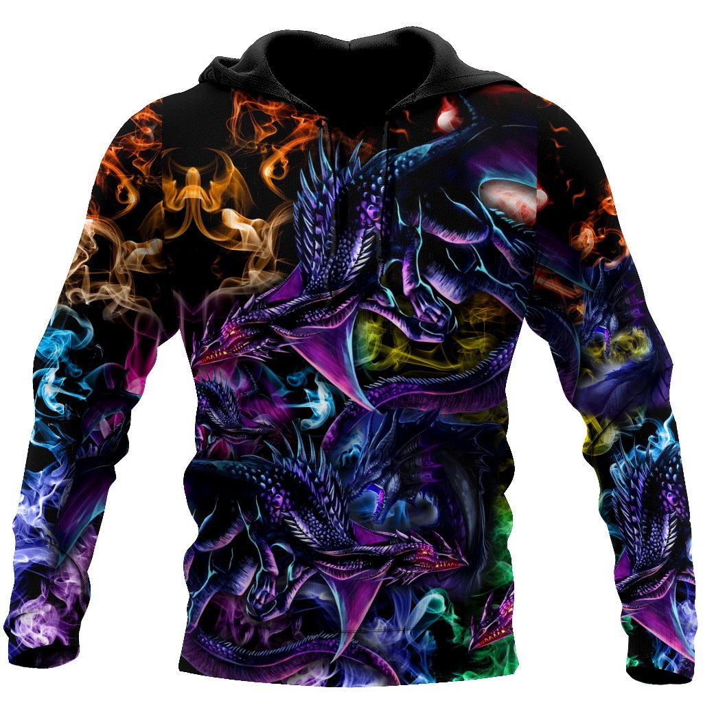 Dragon Colorful 3D Hoodie Shirt For Men And Women – Tulatee Store