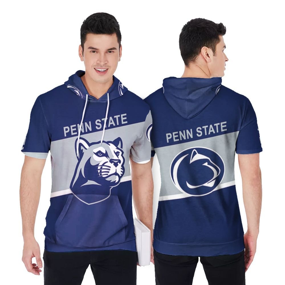Penn State Nittany Lions Football American Team Logo Gift For Penn State Nittany Lions Fans 2 Short Sleeve Hoodie