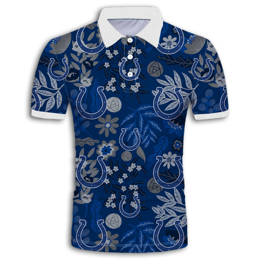 Indianapolis Colts Aloha Hawaii Polo Shirt Ha55523